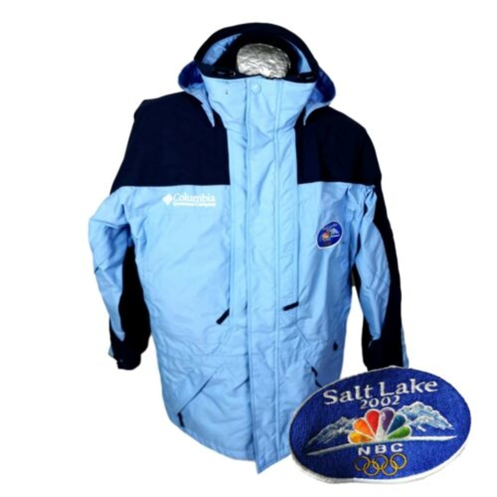 Columbia Mens Winter Jacket Blue NBC Olympics